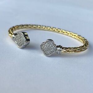 Elegant Gold and Silver Bracelet